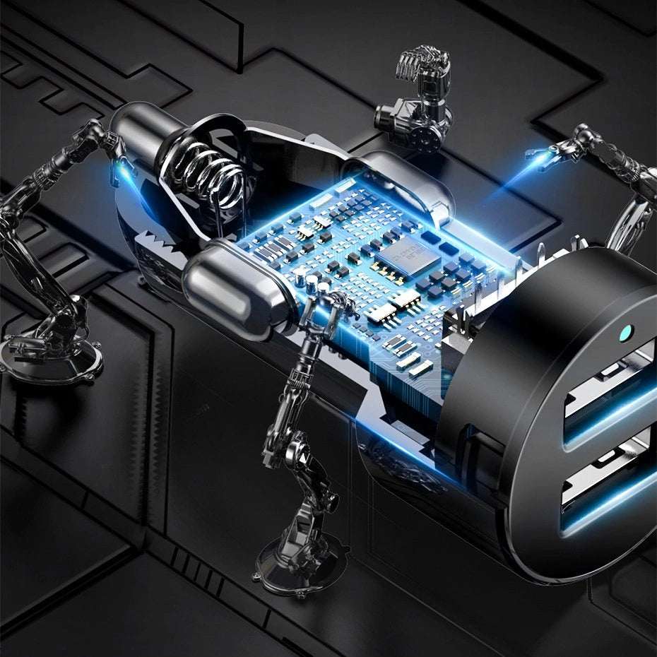 Baseus CRDYQ-01 splitter 2x cigarette lighter socket 80W 2x USB-A 3.1A - black_22