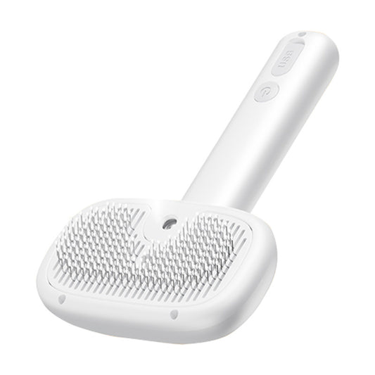 Rojeco hair grooming brush with steam function (white)_0