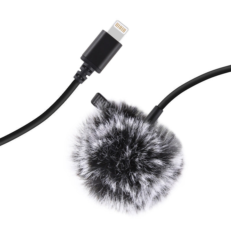 Jack Puluz tie microphone with clip PU426 1.5m 3.5mm Lightning_1