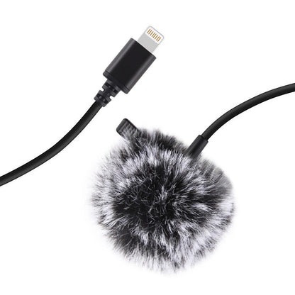 Jack Puluz tie microphone with clip PU426 1.5m 3.5mm Lightning_1