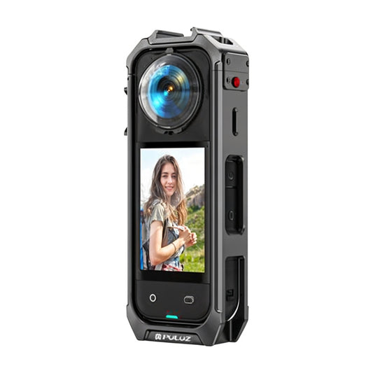 PULUZ metal protective case with lens cover for Insta360 X5_0