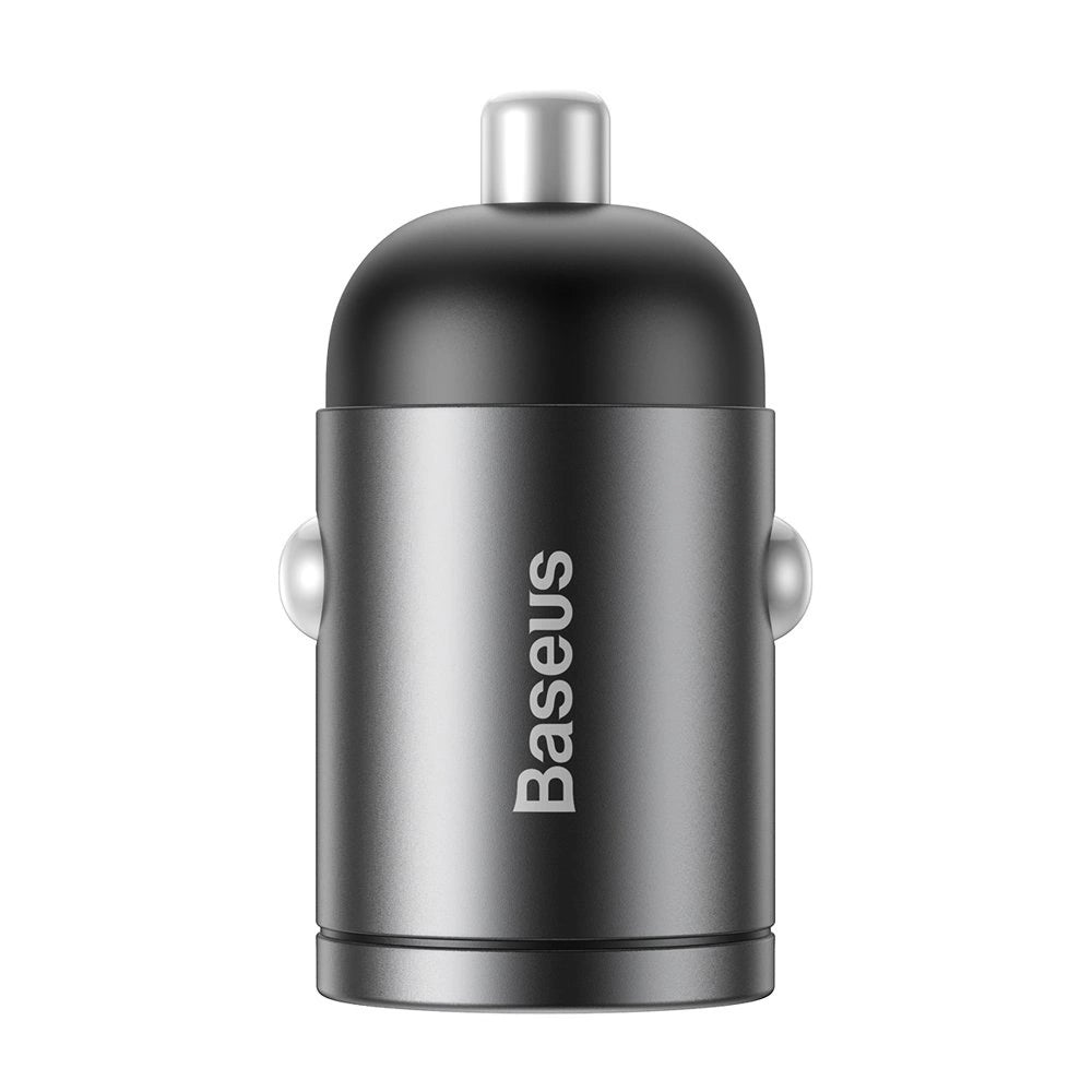 Baseus Tiny Star Mini Quick Charge Car Charger USB Port 30W Grey_2