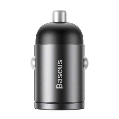 Baseus Tiny Star Mini Quick Charge Car Charger USB Port 30W Grey_2