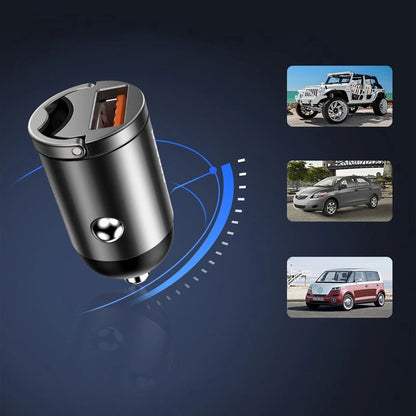 Baseus Tiny Star Mini Quick Charge Car Charger USB Port 30W Grey_26