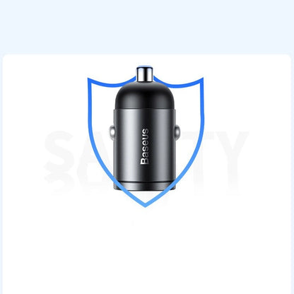 Baseus Tiny Star Mini Quick Charge Car Charger USB Port 30W Grey_28