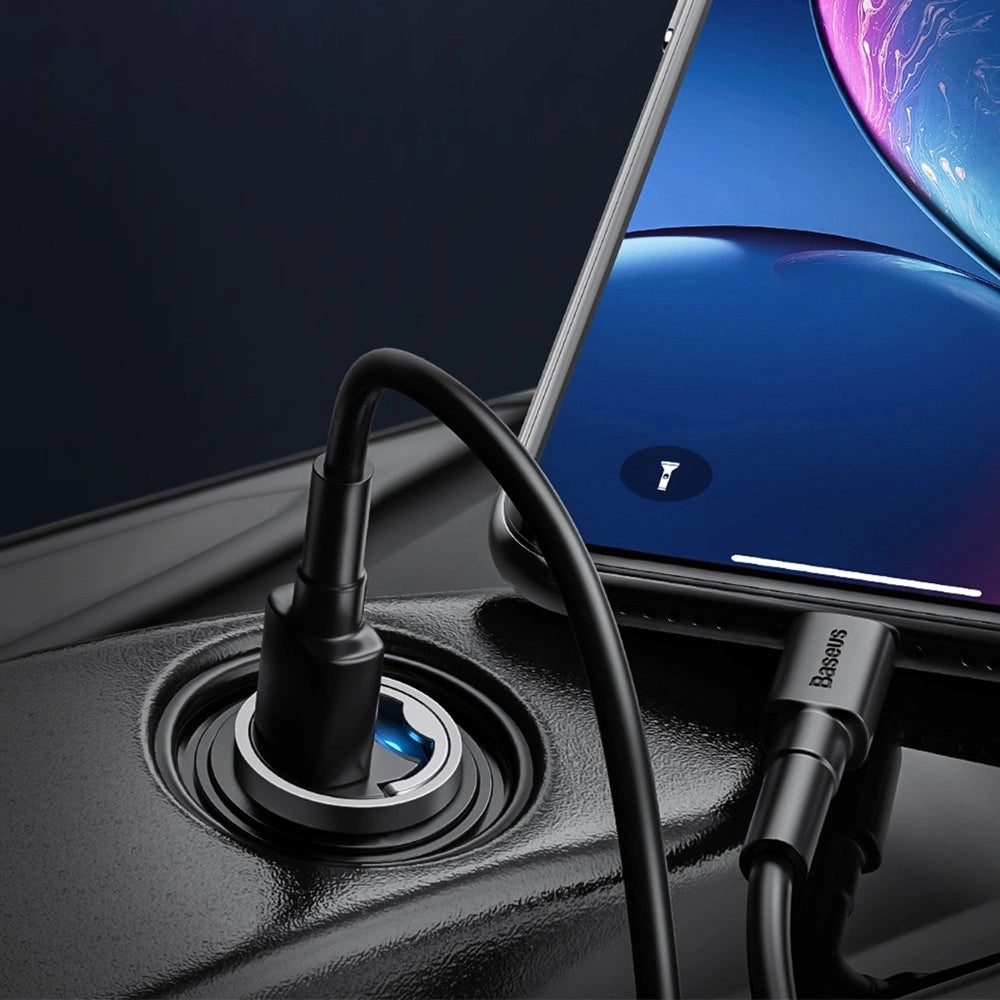 Baseus Tiny Star Mini Quick Charge Car Charger USB Port 30W Grey_14