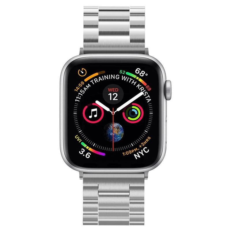 Spigen Modern Fit Band for Apple Watch 4/5/6/7/8/9/SE/Ultra (42/44/45/49 mm) - Silver_5