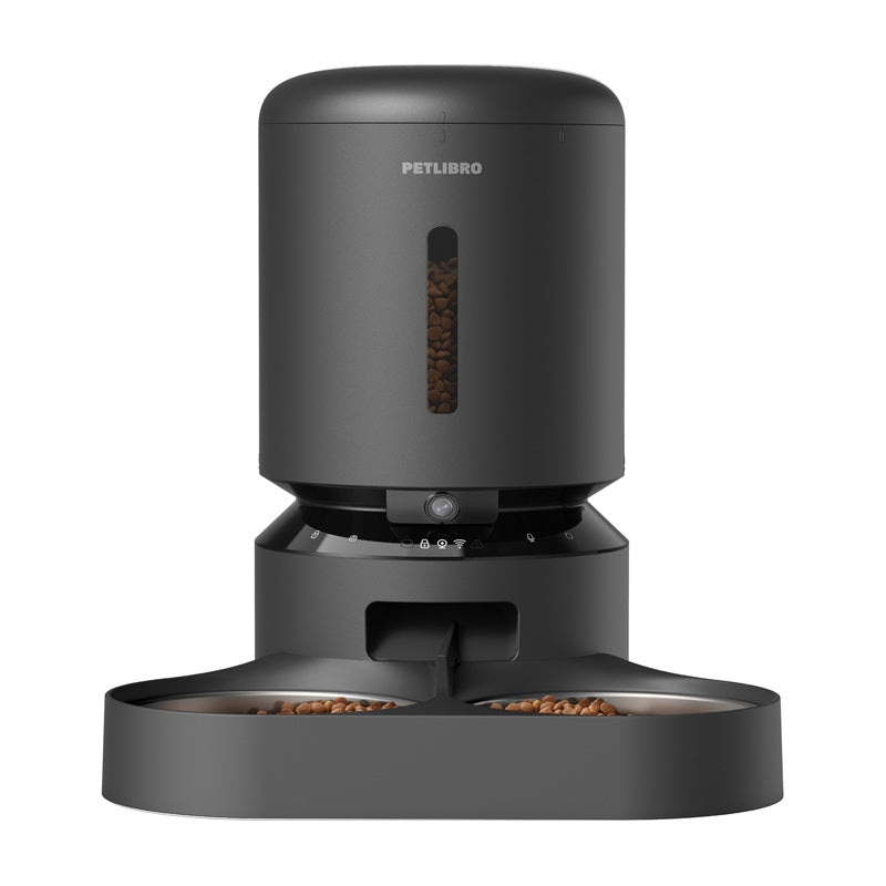 Petlibro Granary camera food dispenser with double bowl, 5L (black)_1