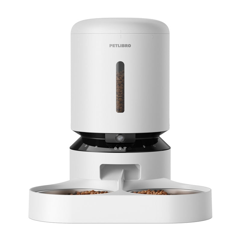 Petlibro Granary camera feed dispenser with double bowl, 5L (white)_1