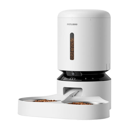 Petlibro Granary camera feed dispenser with double bowl, 5L (white)_2
