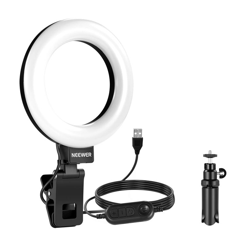 Neewer BR60 5" clip-on ring light / desk stand_0