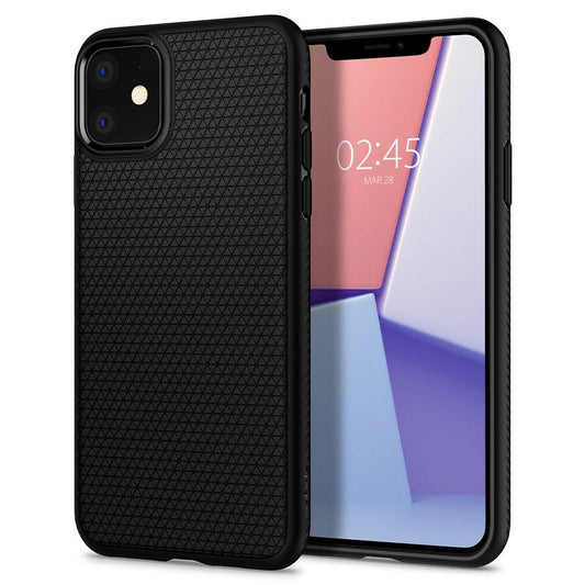 Spigen Liquid Air iPhone 11 Case - Matte Black_0