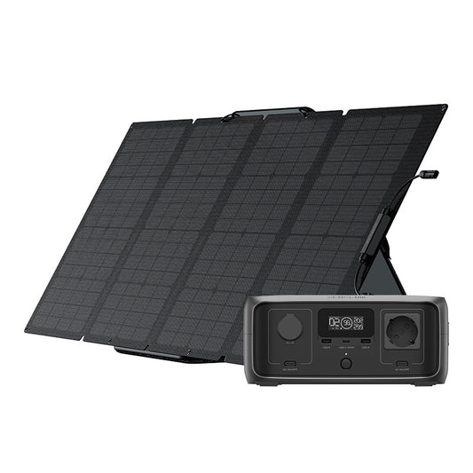 Set: EcoFlow River 3 UPS power station + 160W photovoltaic panel._0