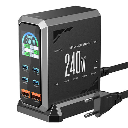 Blitzwolf BW-S31 2xUSB-A, 4xUSB-C, PD, 240W network charger._0