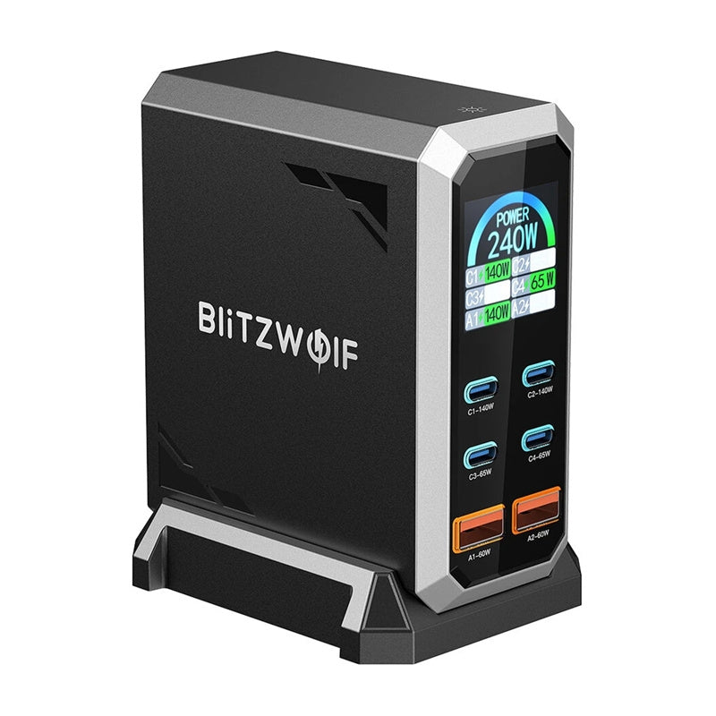 Blitzwolf BW-S31 2xUSB-A, 4xUSB-C, PD, 240W network charger._1