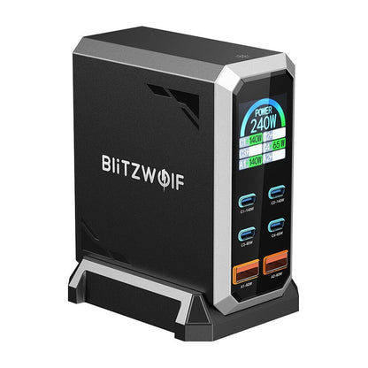 Blitzwolf BW-S31 2xUSB-A, 4xUSB-C, PD, 240W network charger._1