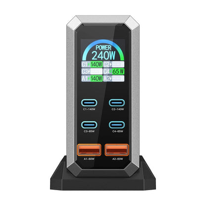 Blitzwolf BW-S31 2xUSB-A, 4xUSB-C, PD, 240W network charger._3