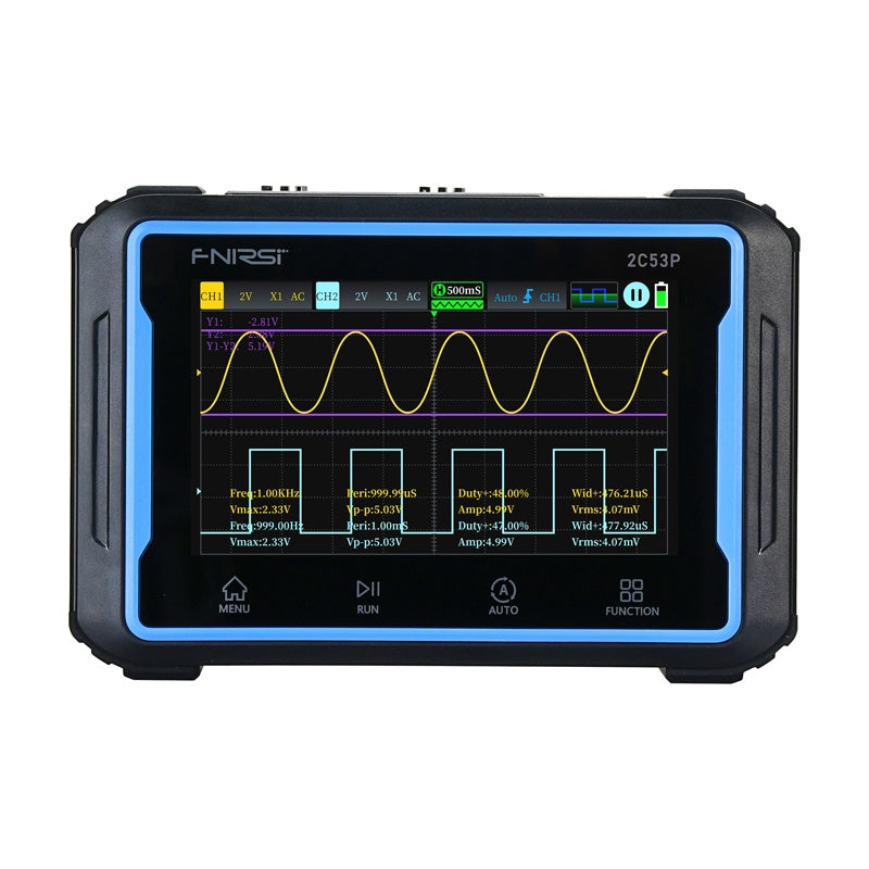 Portable 3-in-1 FNIRSI 2C53P 4.3" touchscreen oscilloscope_0