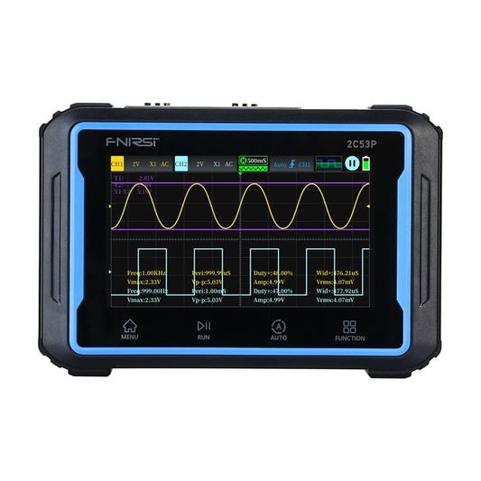 Portable 3-in-1 FNIRSI 2C53P 4.3" touchscreen oscilloscope_0
