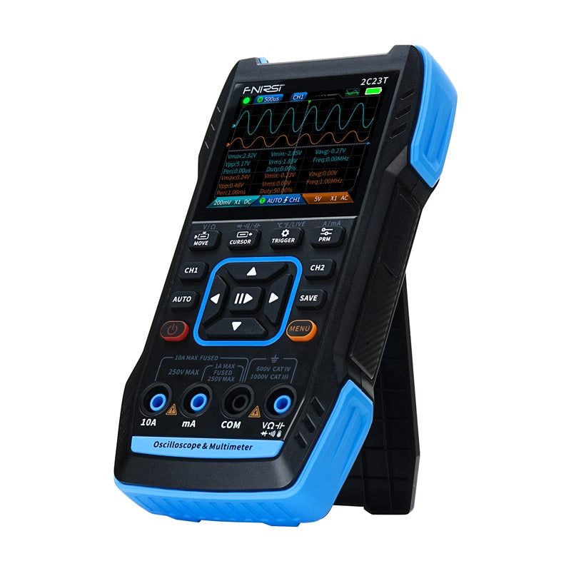 Portable 3-in-1 oscilloscope FNIRSI 2C23T multimeter signal generator_2