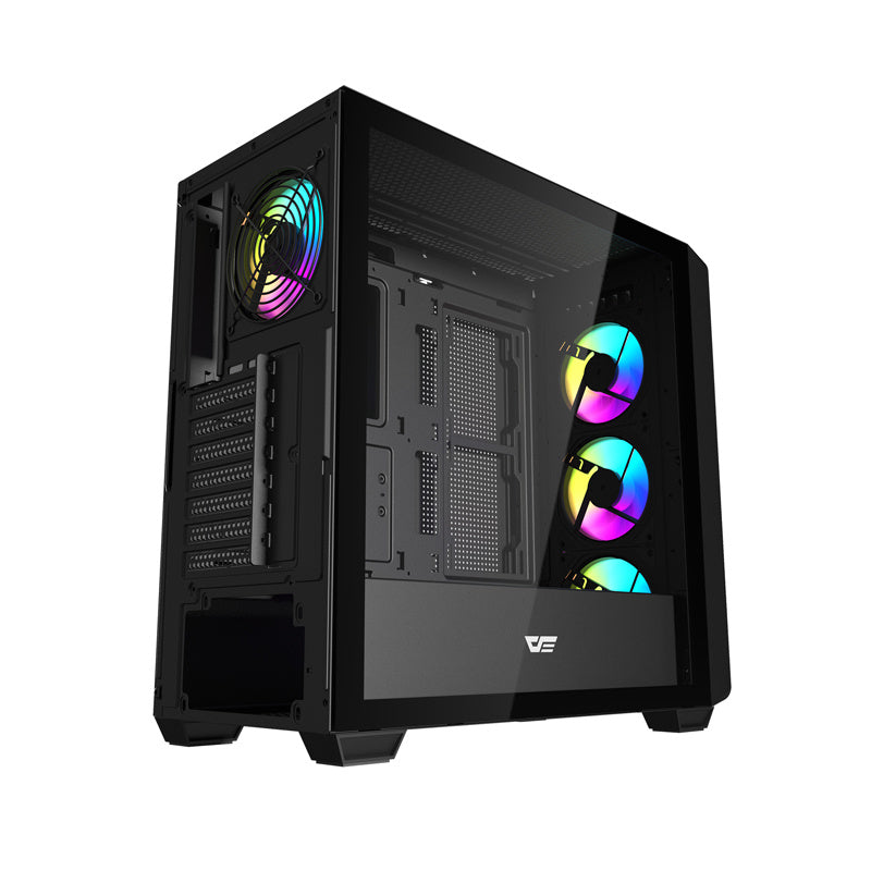 Darkflash DS900WD ATX computer case (black) + 4 fans_1