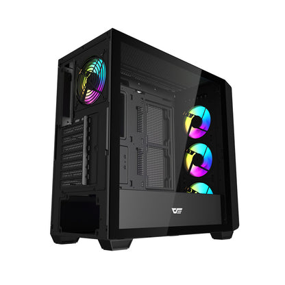 Darkflash DS900WD ATX computer case (black) + 4 fans_1