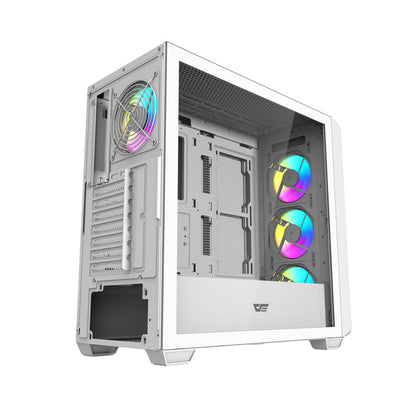 Darkflash DS900WD ATX computer case (White) + 4 fans_1
