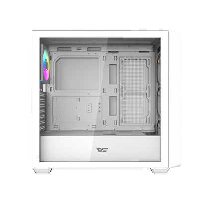Darkflash DS900WD ATX computer case (White) + 4 fans_2