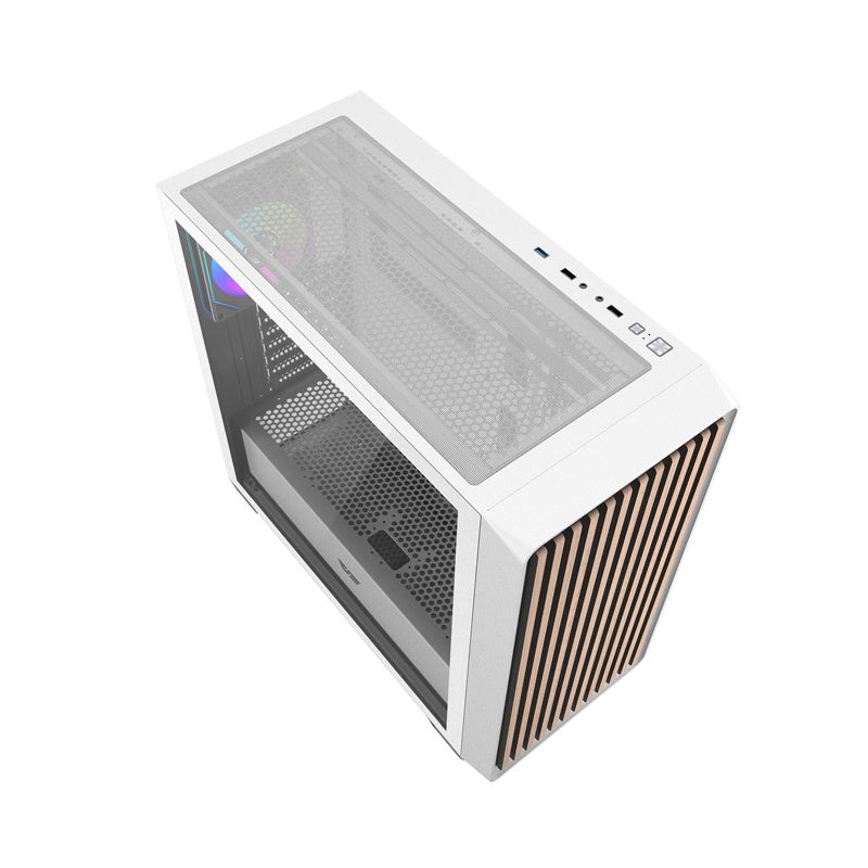 Darkflash DS900WD ATX computer case (White) + 4 fans_3