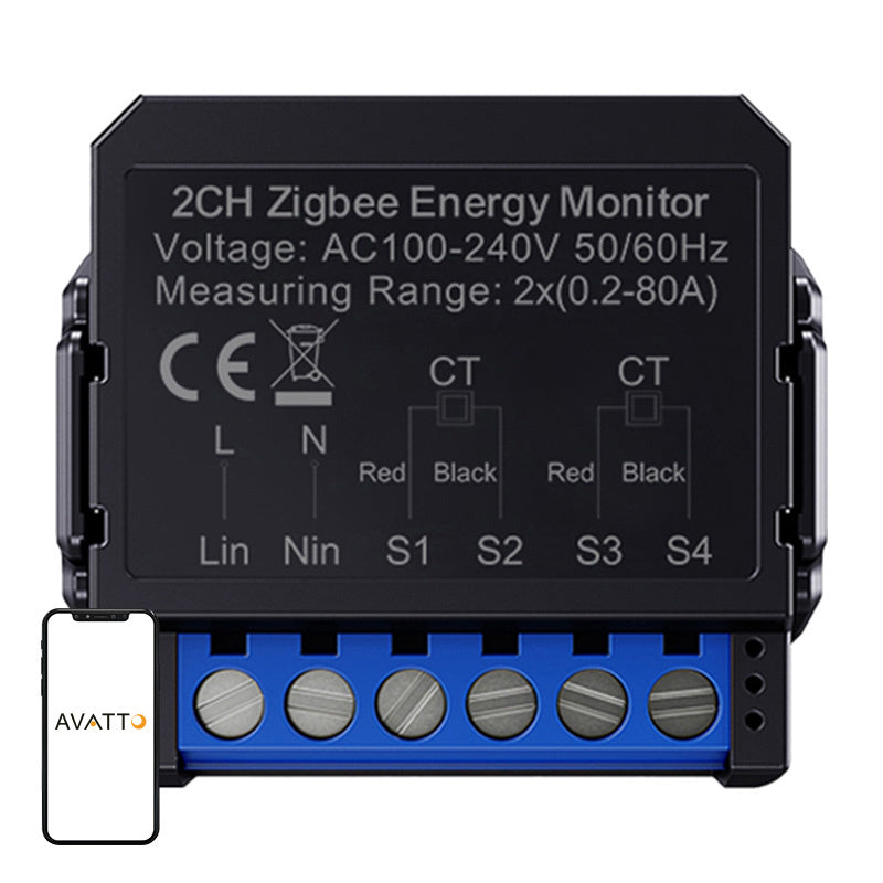 Avatto ZigBee smart bi-directional energy meter ZWPM16-2_0