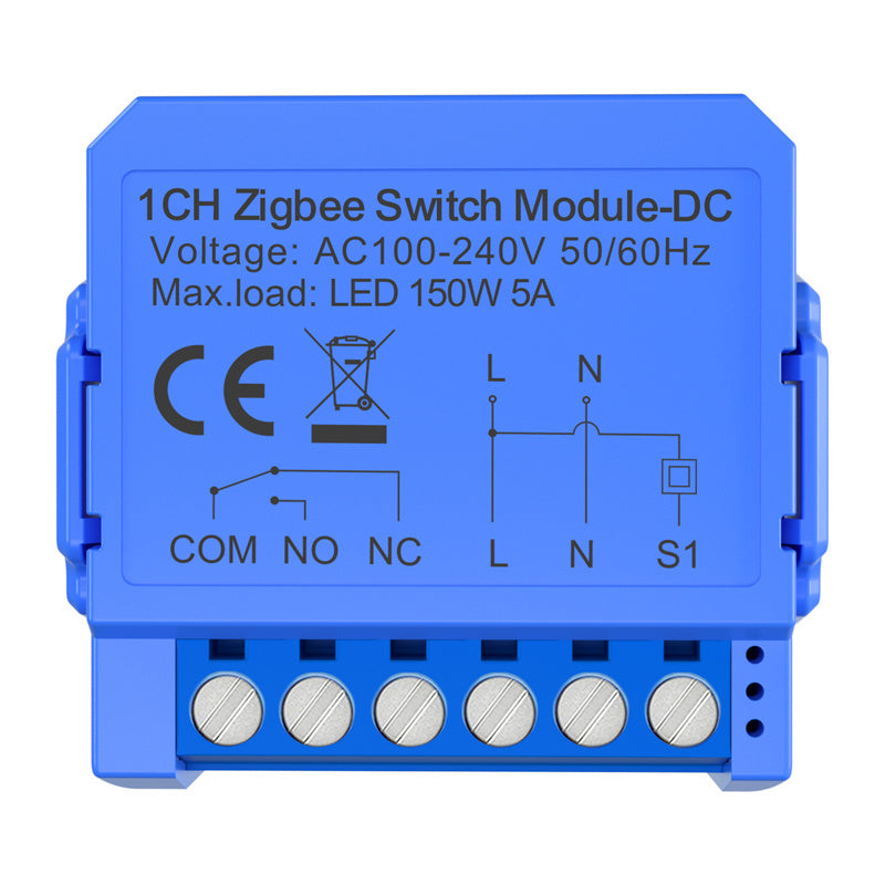 1-channel ZigBee switch module with voltage-free contact Avatto ZWSM16-DC32V-1_0