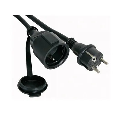 Cabo de Extensão Schuko Velleman H05RR-F 3G2.5 5m IP44 16A Preto