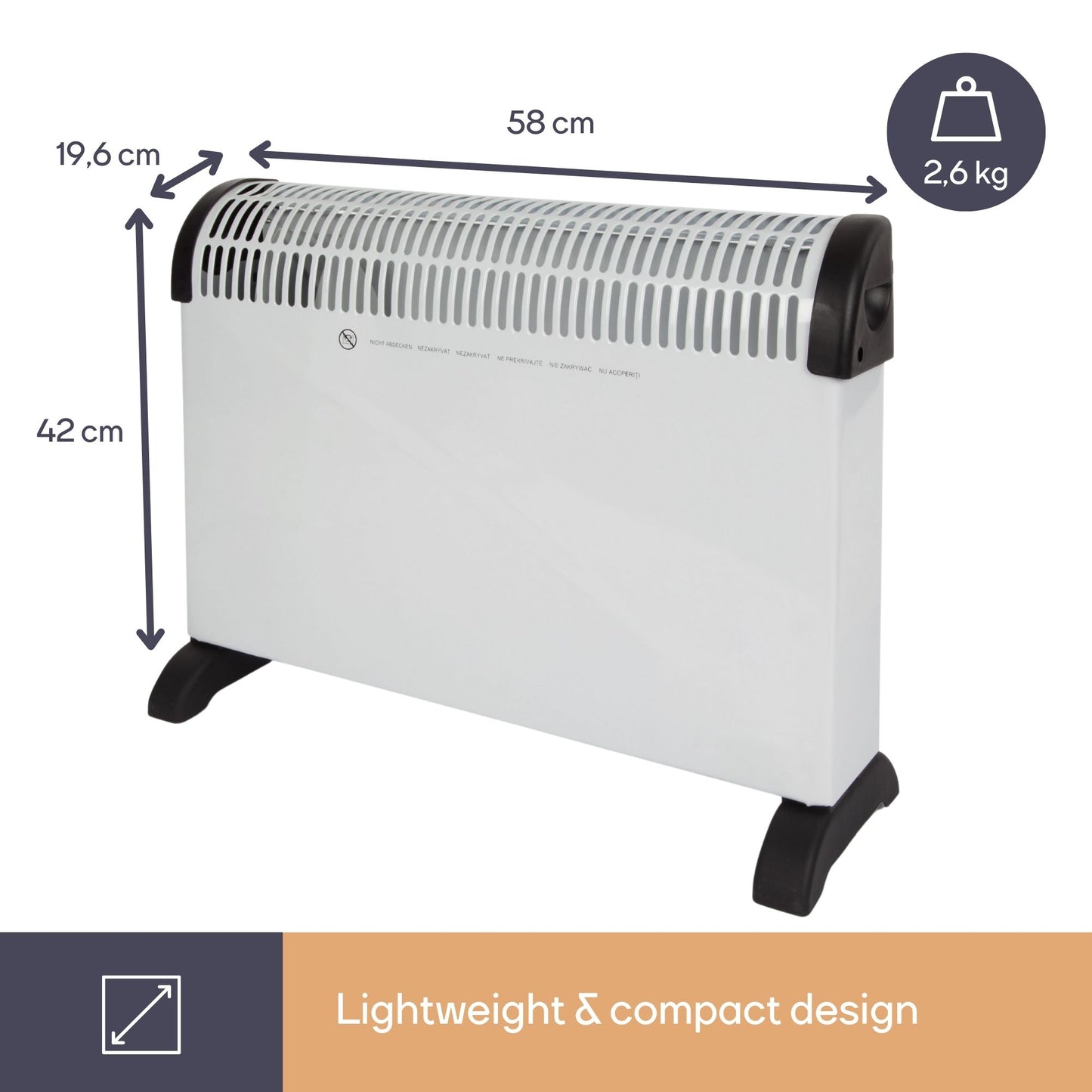 Aquecedor Convector 2000W Branco Perel