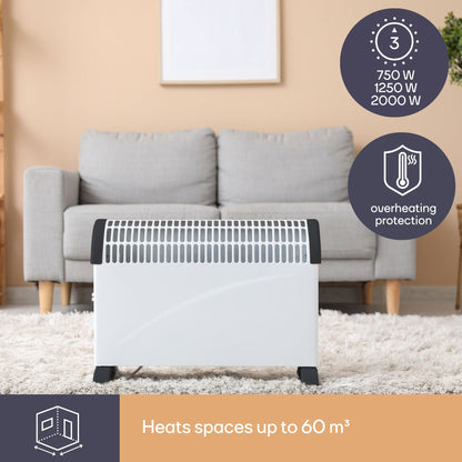 Aquecedor Convector 2000W Função Turbo Branco