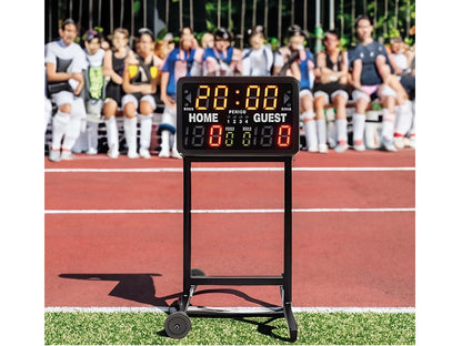 Placar Digital Marcador Desportivo c/ temporizador multifuncional 40,5 x 62 cm