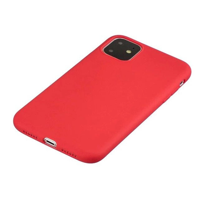 Silicone Case Soft Flexible Rubber Cover for iPhone 11 Pro red_1