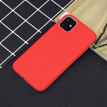 Silicone Case Soft Flexible Rubber Cover for iPhone 11 Pro red_4