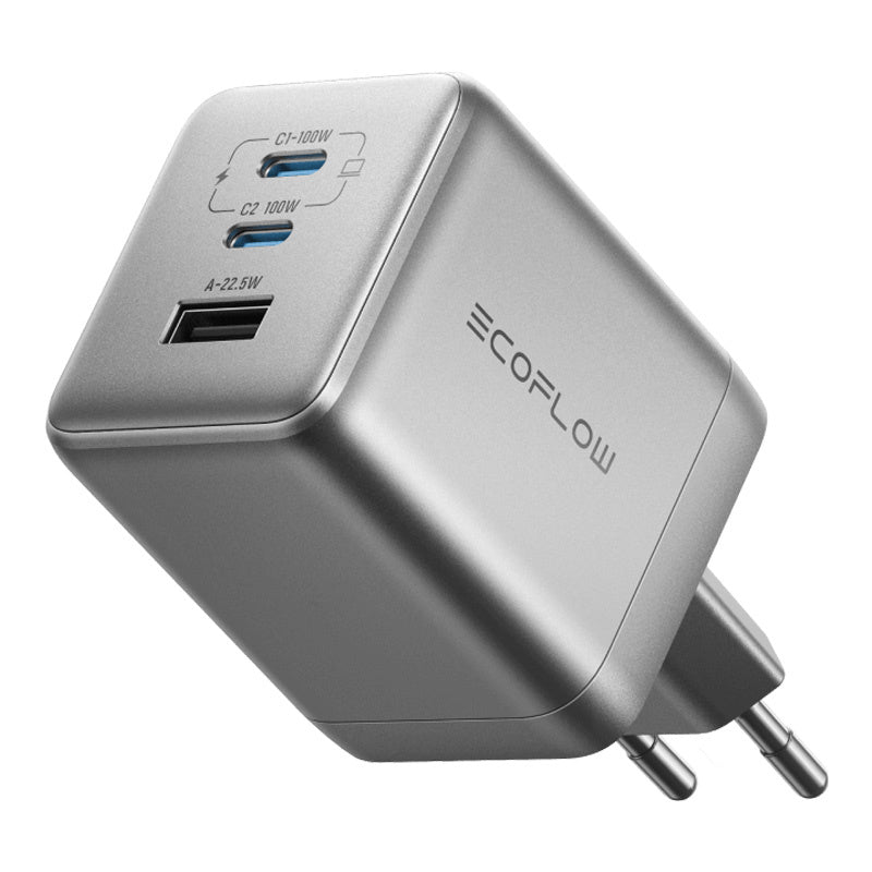 EcoFlow RAPID Pro 100W mains charger, 2xUSB-C, 1xUSB-A, GaN_0