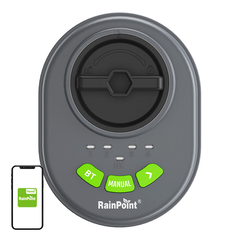 RainPoint 4-zone sprinkler controller with app, Bluetooth_0