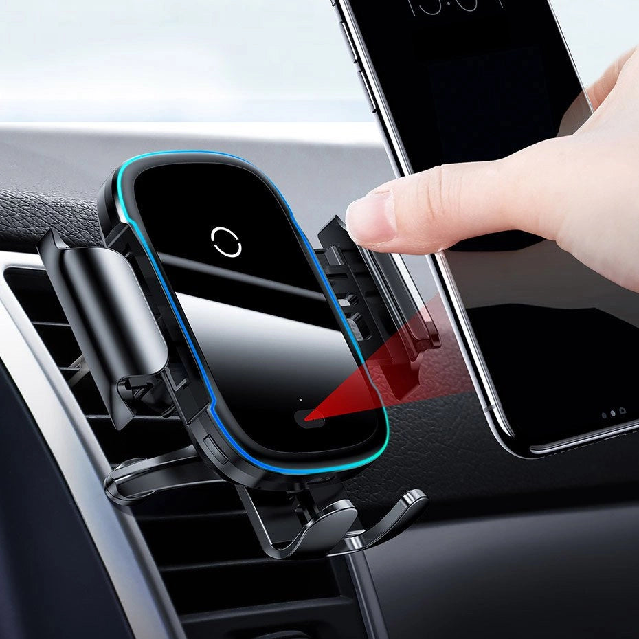 Baseus Automatic Electric Car Holder Qi Wireless Charger 15W Black (WXHW03-01)_16