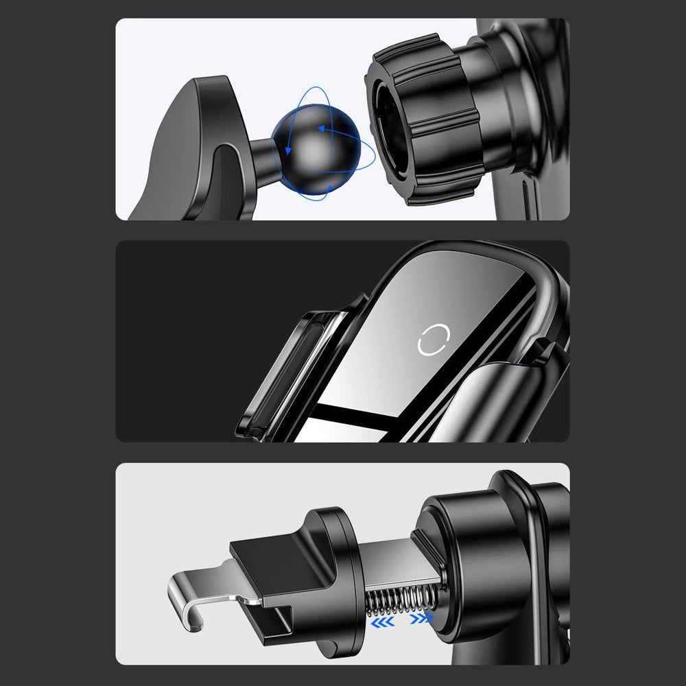 Baseus Automatic Electric Car Holder Qi Wireless Charger 15W Black (WXHW03-01)_20