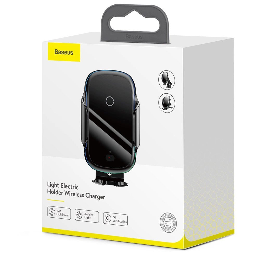 Baseus Automatic Electric Car Holder Qi Wireless Charger 15W Black (WXHW03-01)_25