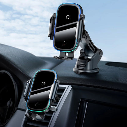 Baseus Automatic Electric Car Holder Qi Wireless Charger 15W Black (WXHW03-01)_10