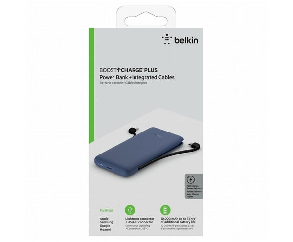 POWERBANK 10K 23W PD USB-C IN/OUT E LIGHTNING OUT CAVI INCLUSI - BLU_1