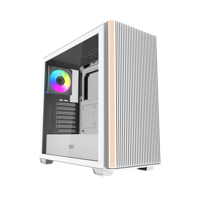 Darkflash DS900WS computer case (White) + 4 ARGB fans_0