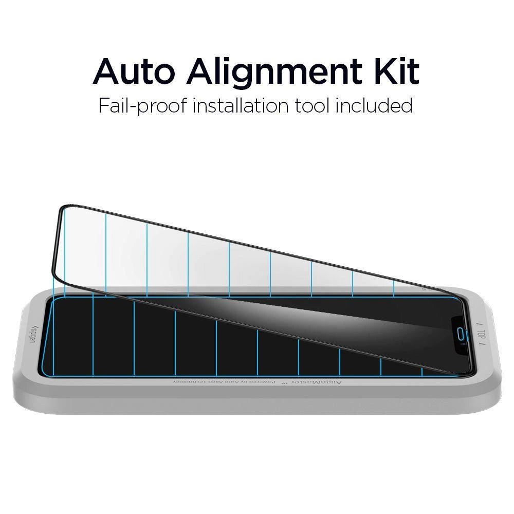 Spigen ALM Glass FC Tempered Glass for iPhone 11 / XR - Black_2