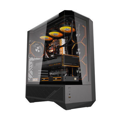 Darkflash DY460 computer case (Black) + 4 ARGB fans_1