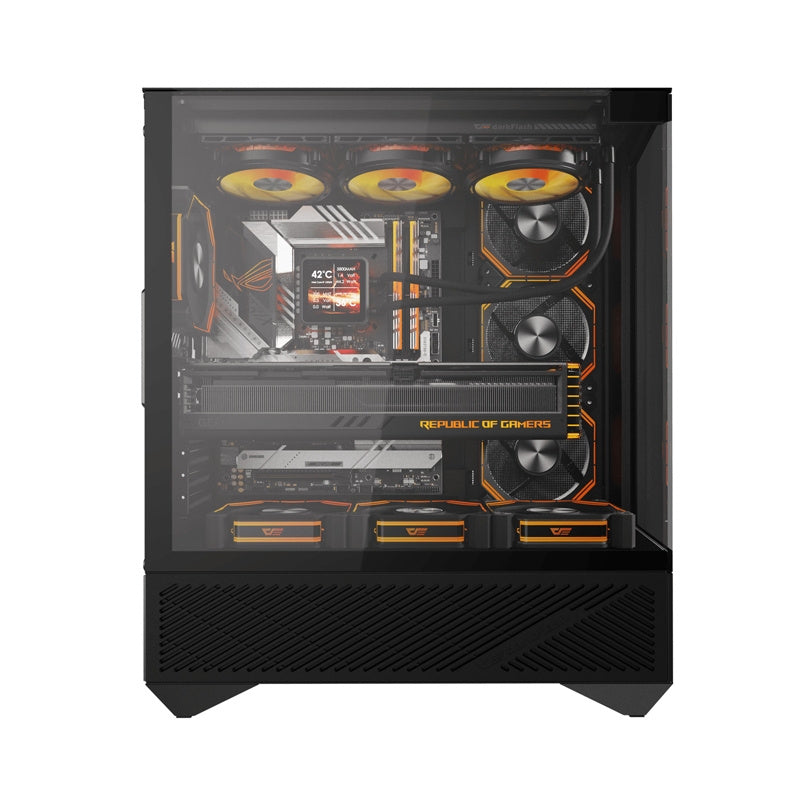 Darkflash DY460 computer case (Black) + 4 ARGB fans_0