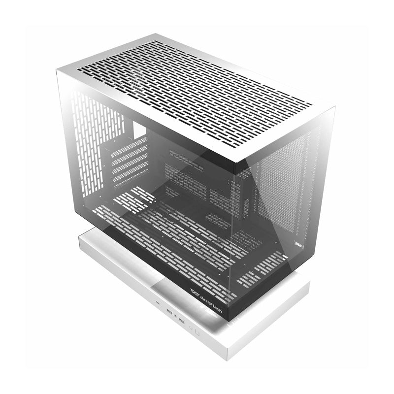 Darkflash F1 computer case (White) + 6 ARGB fans_5