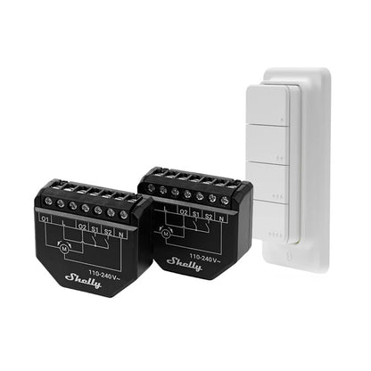 Set of 2 Blind/curtain WiFi controllers Shelly Shutter + BLU RC Button 4_2